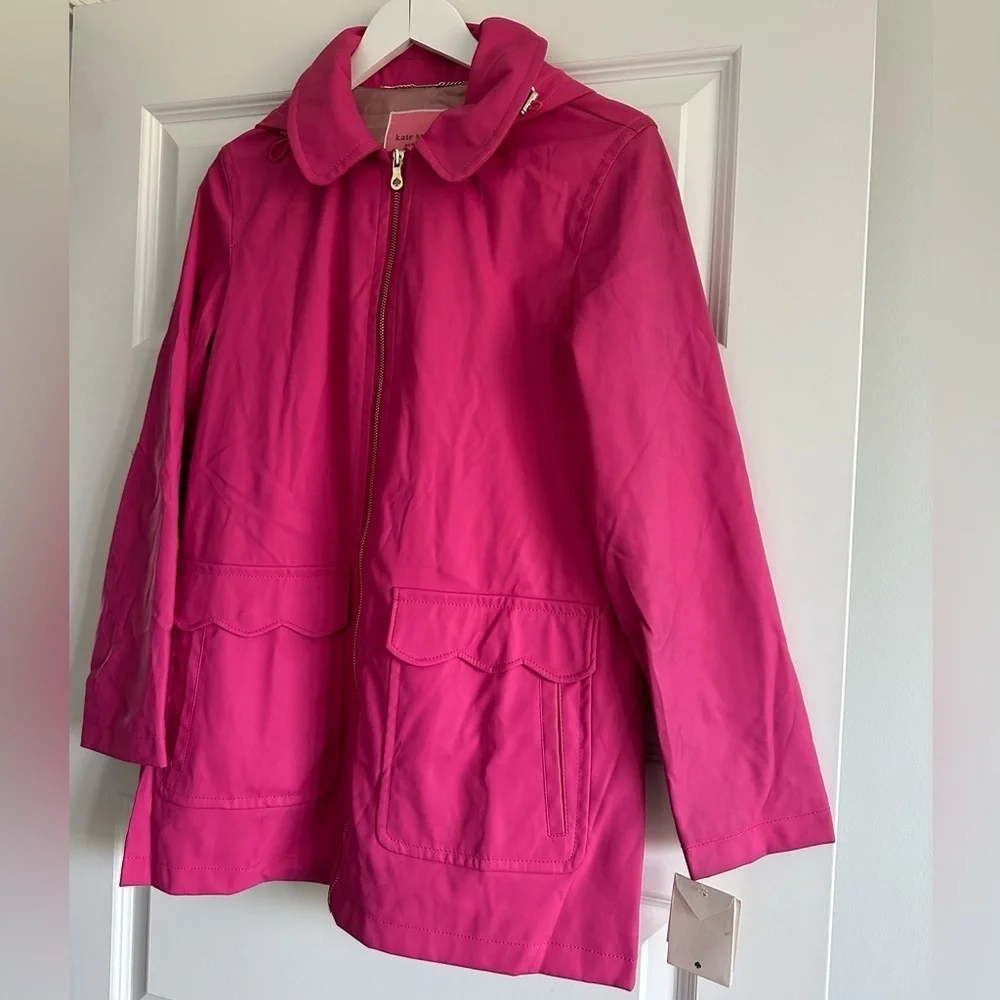 Kate Spade New York Women's Scallop Trim Coat